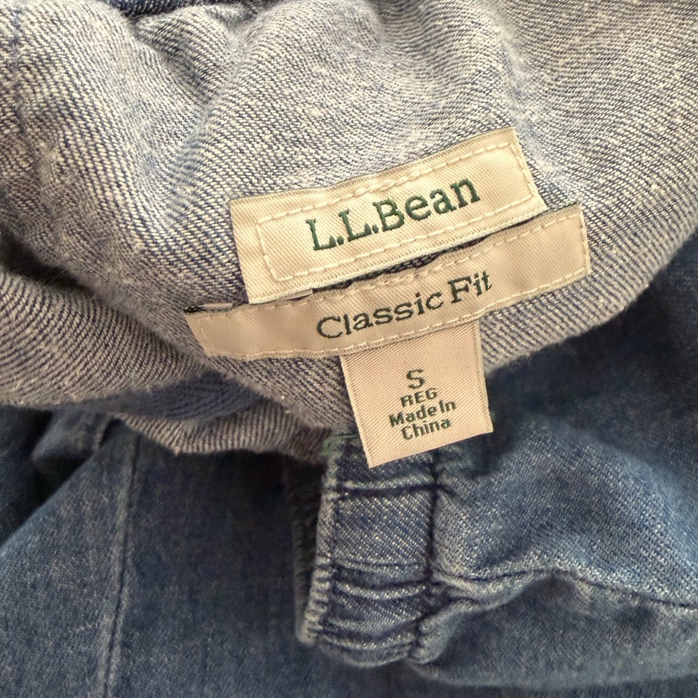 LL Bean S Women's Sunwashed Denim Pants, Straight-Leg Classic Fit EUC - Picture 11 of 11